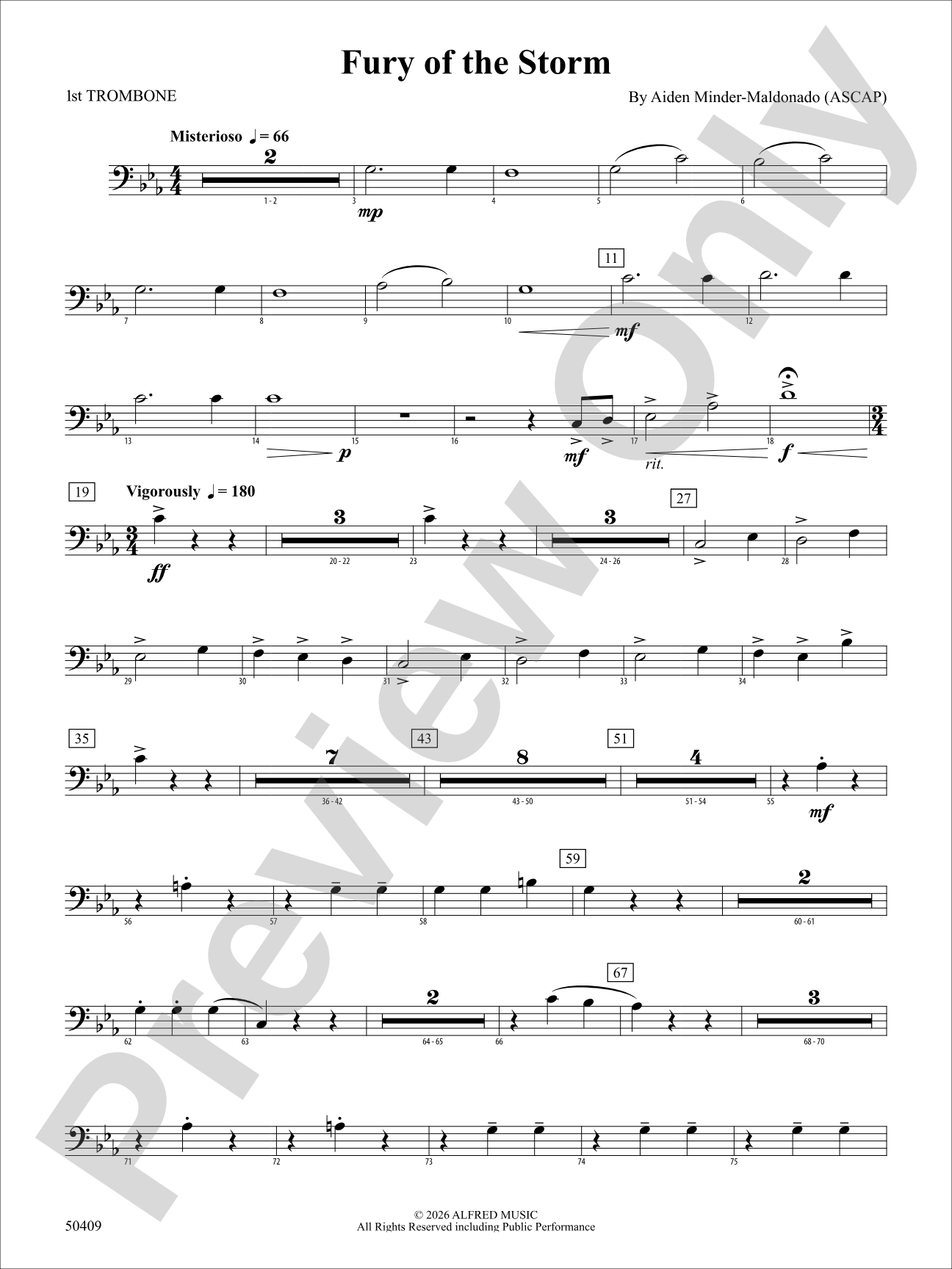 Fury of the Storm: 1st Trombone