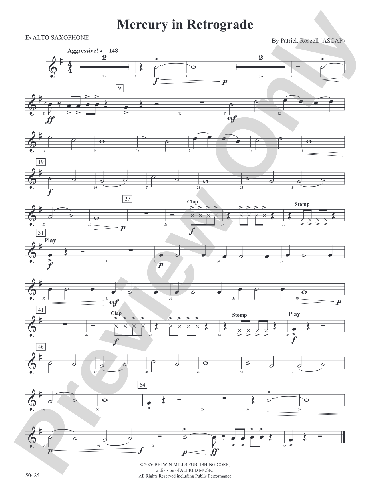 Mercury in Retrograde: E-flat Alto Saxophone