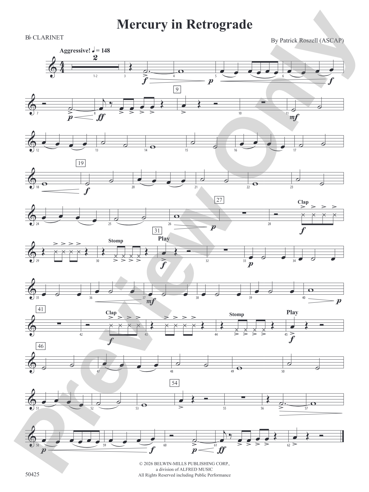 Mercury in Retrograde: 1st B-flat Clarinet