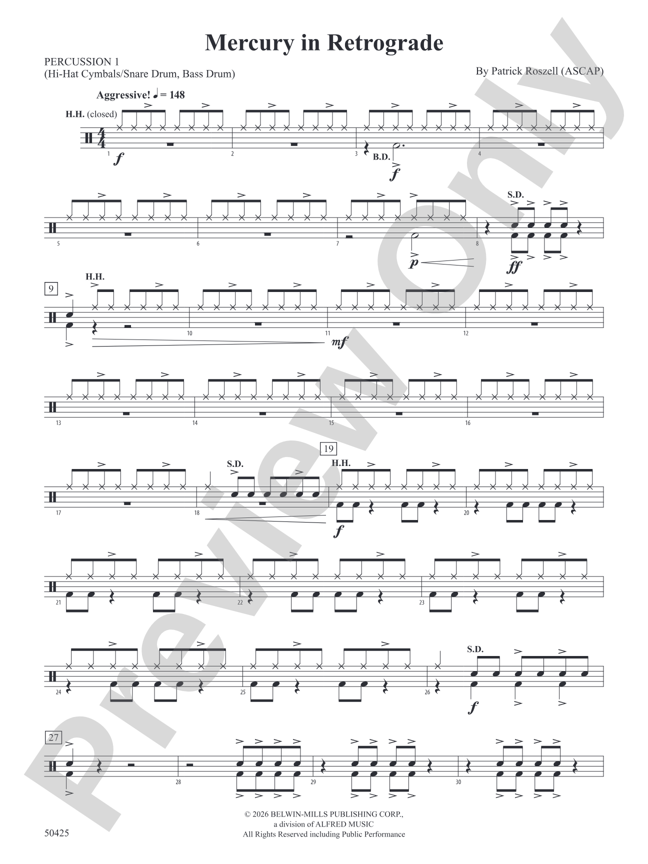 Mercury in Retrograde: 1st Percussion