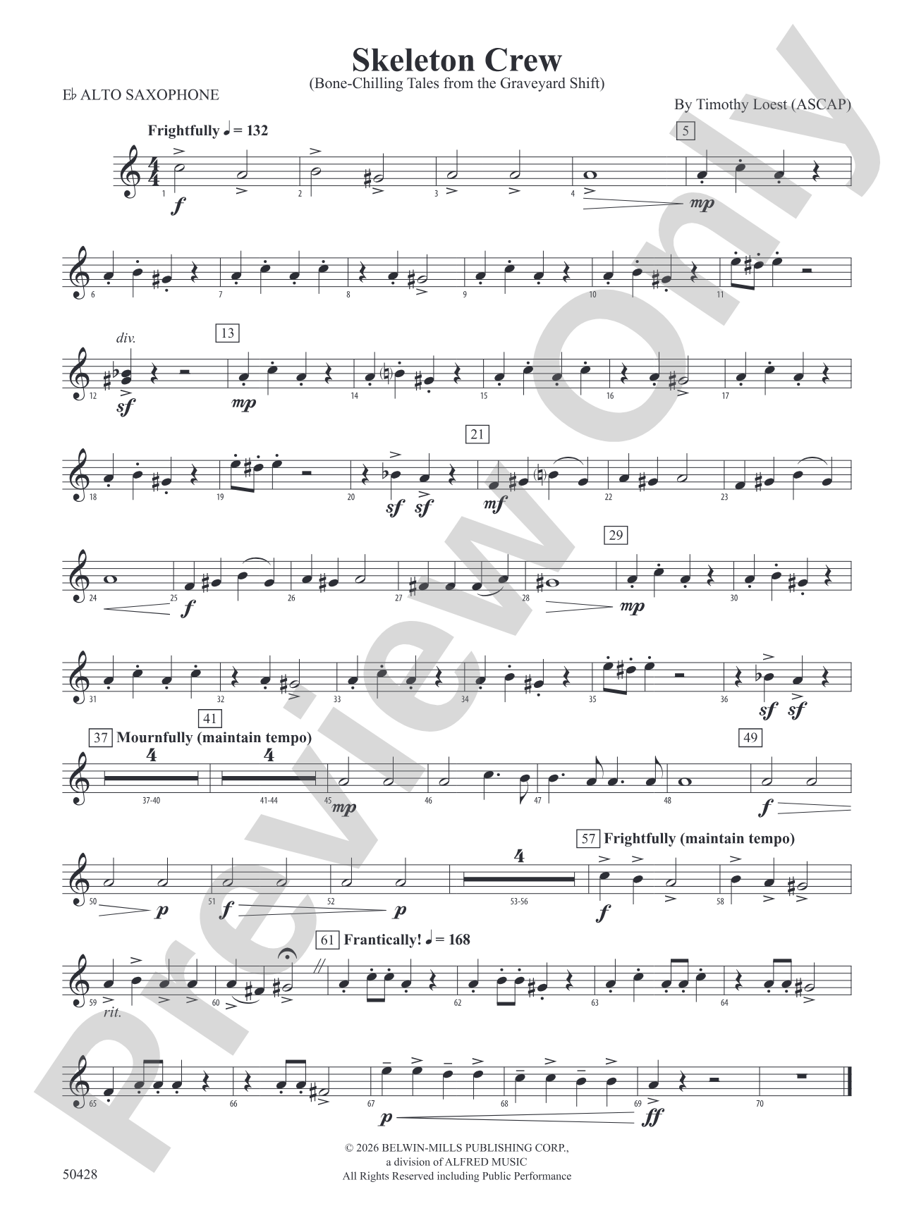Skeleton Crew: E-flat Alto Saxophone
