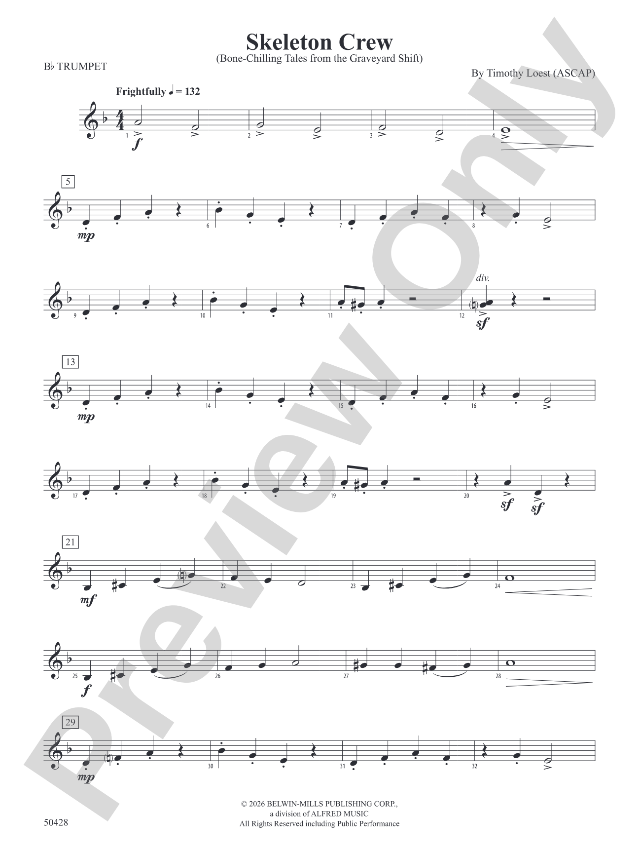 Skeleton Crew: 1st B-flat Trumpet