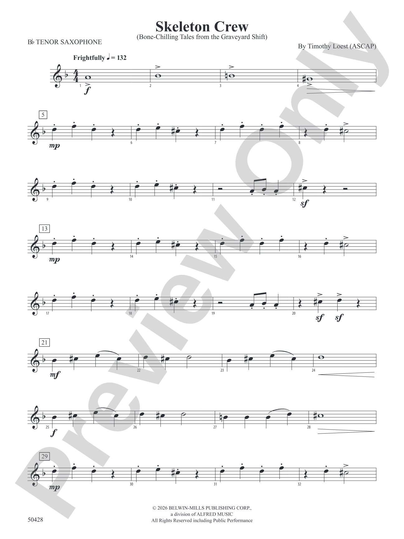 Skeleton Crew: B-flat Tenor Saxophone