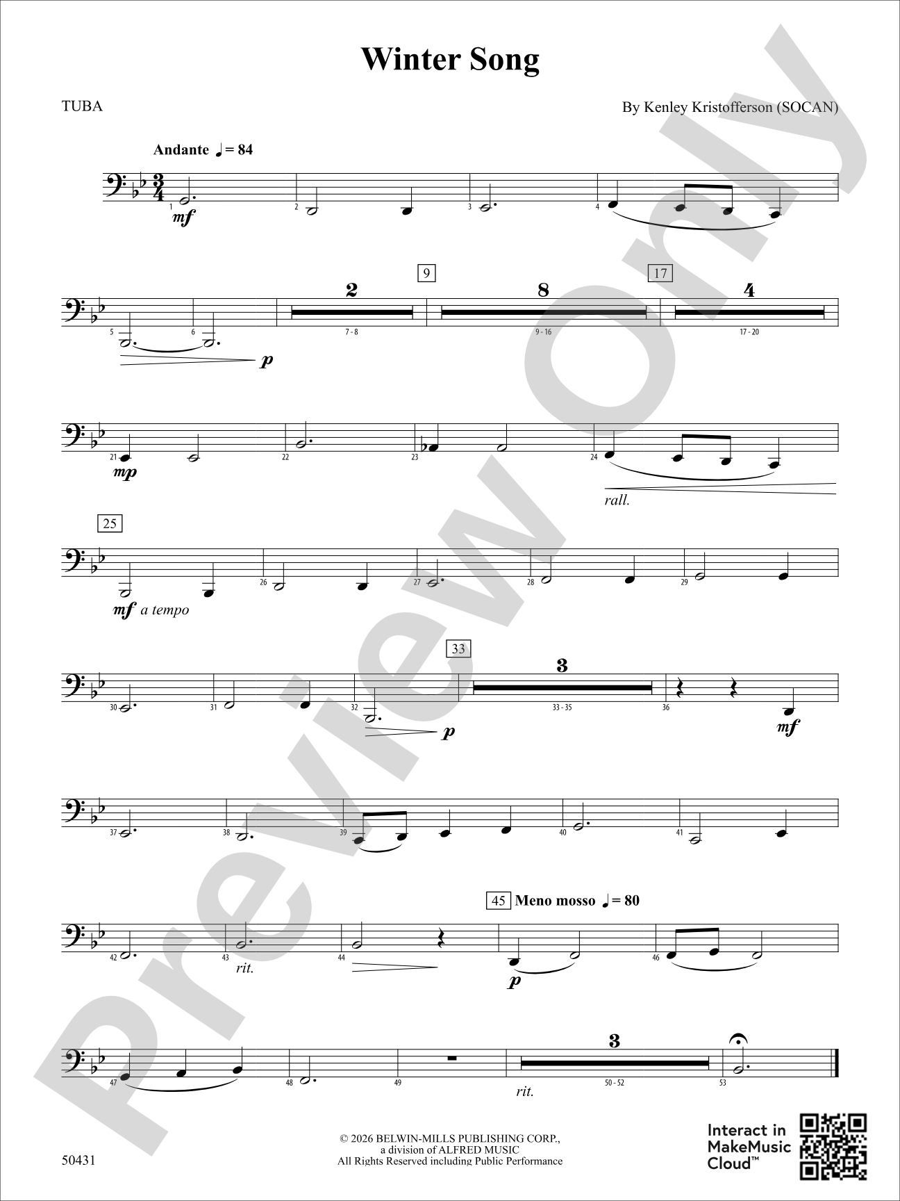 Winter Song: Tuba