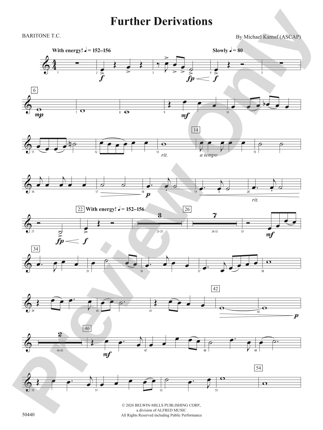 Further Derivations: Baritone T.C.