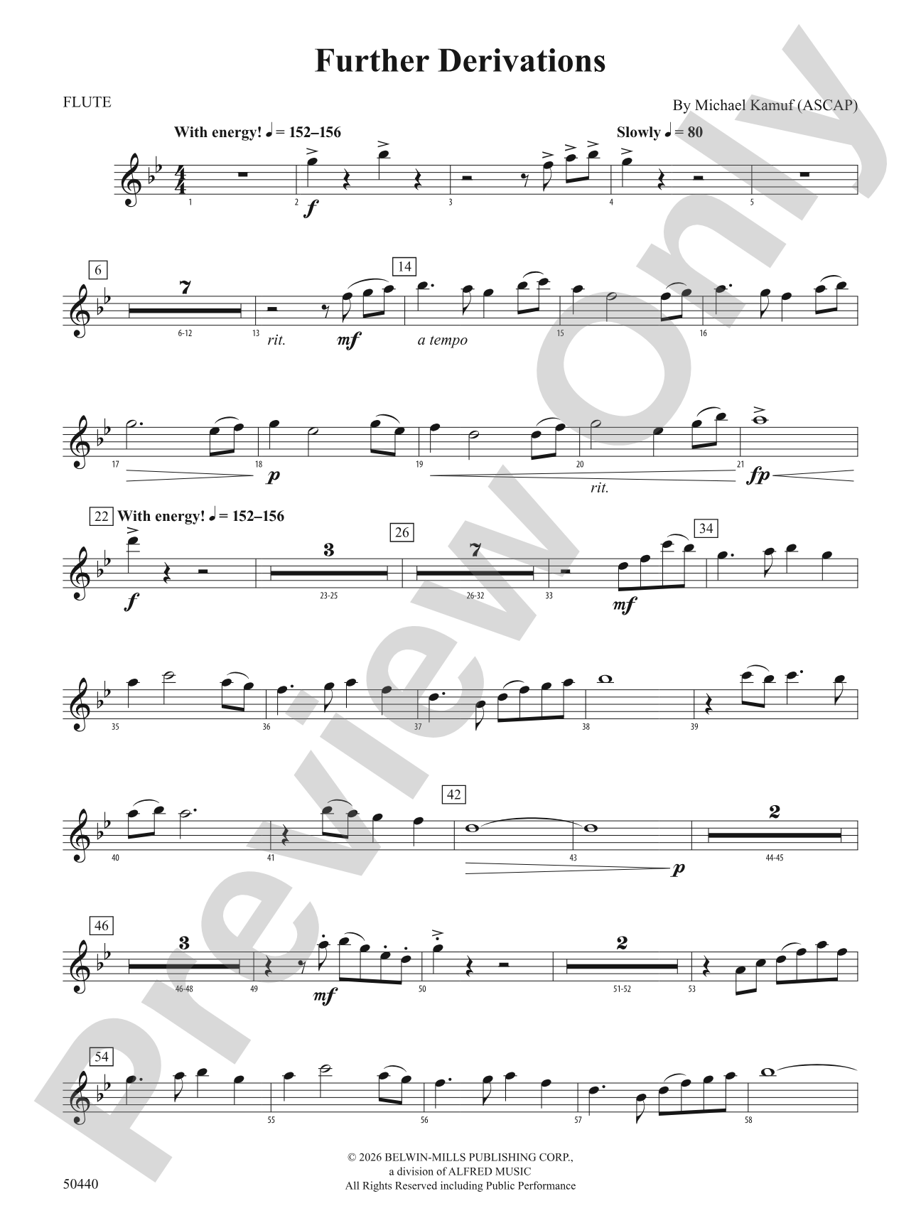 Further Derivations: Flute