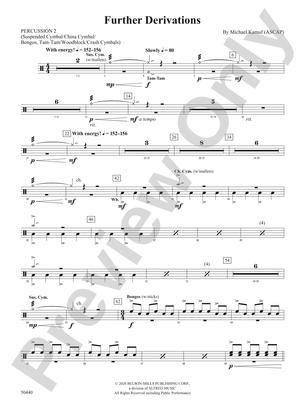 Further Derivations: 2nd Percussion