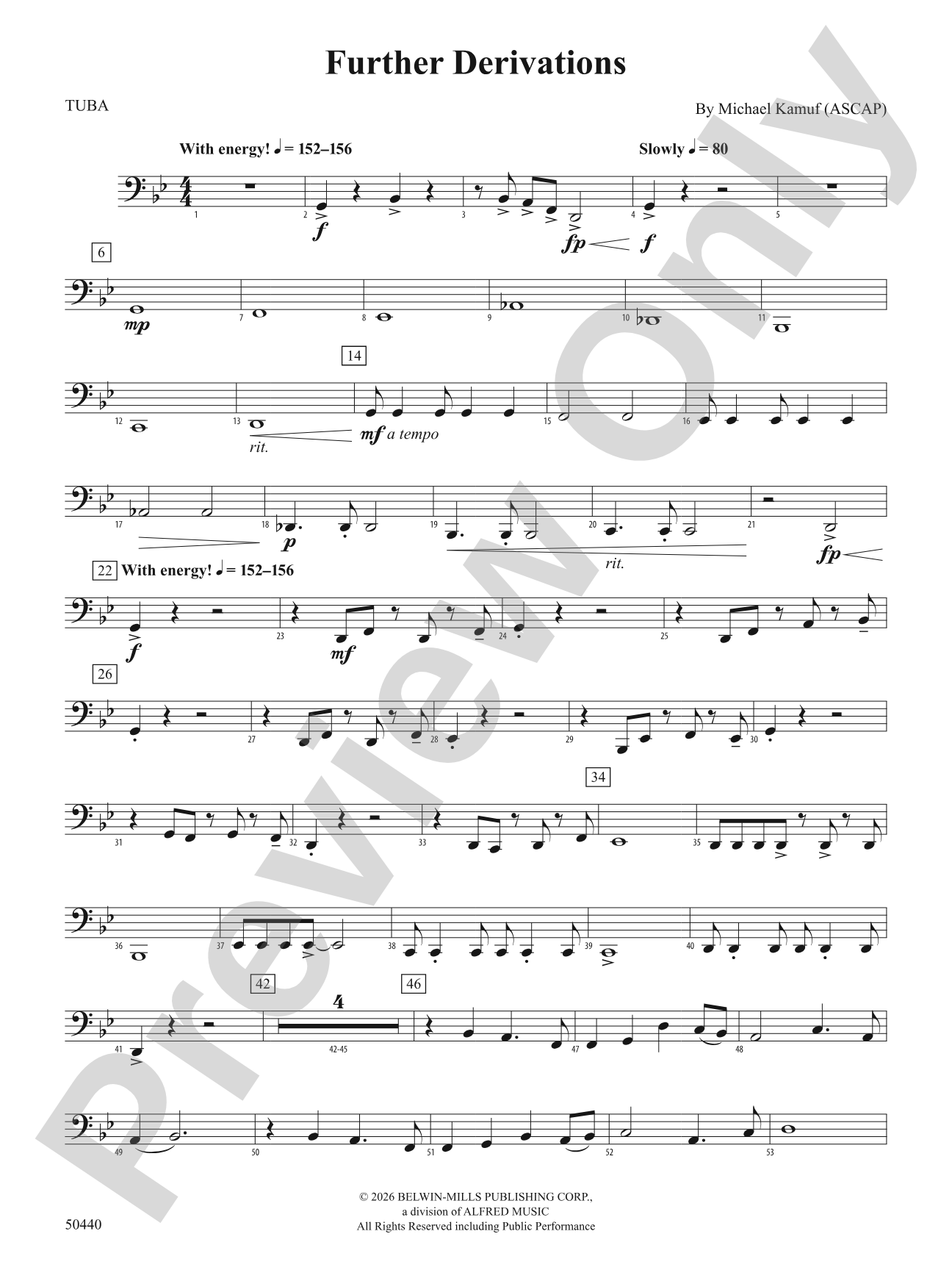 Further Derivations: Tuba