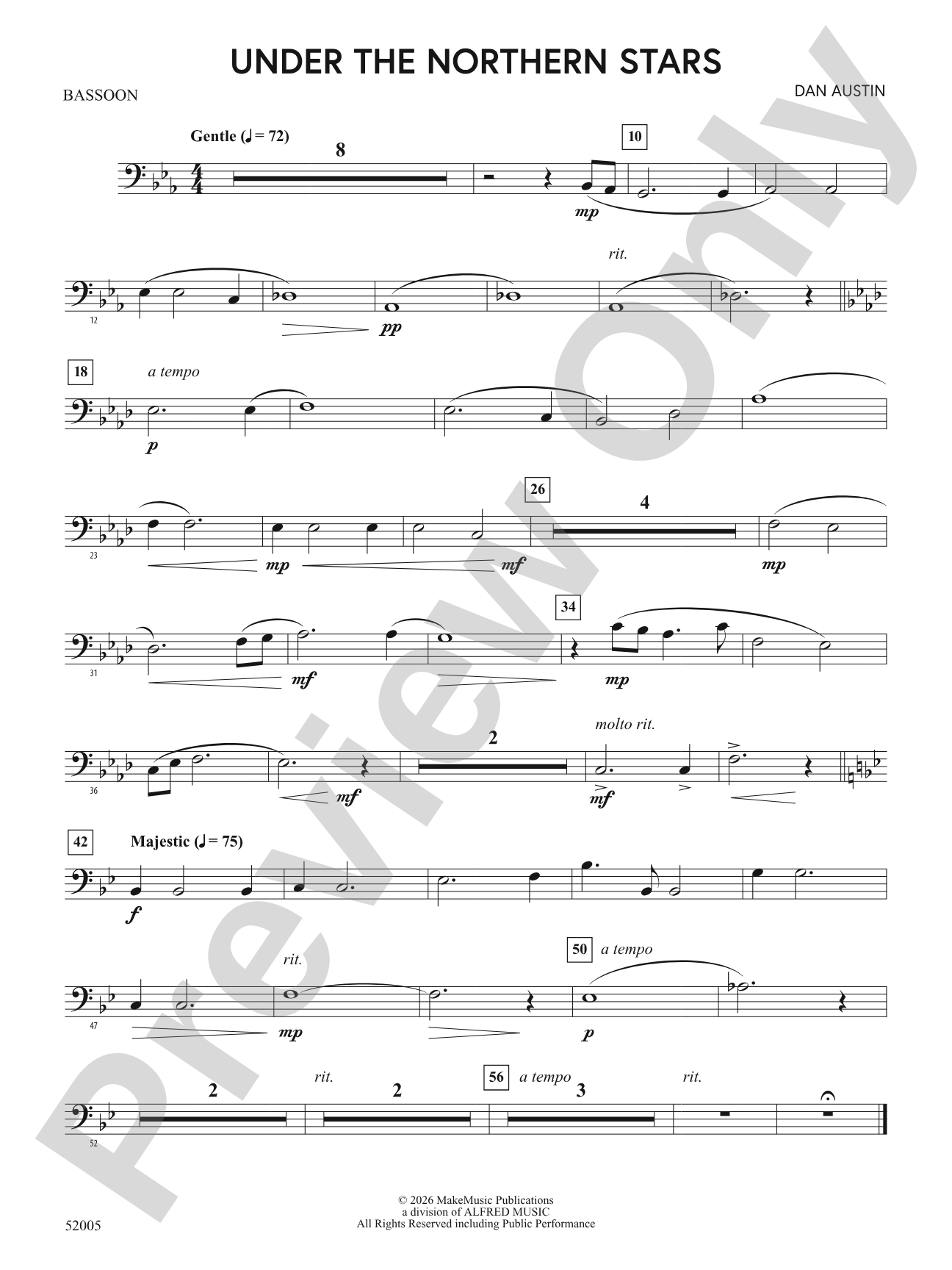 UNDER THE NORTHERN STARS/MYB: Bassoon