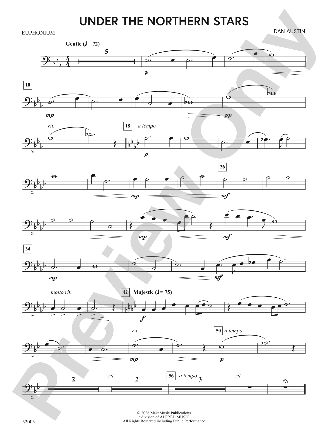 UNDER THE NORTHERN STARS/MYB: Baritone B.C.