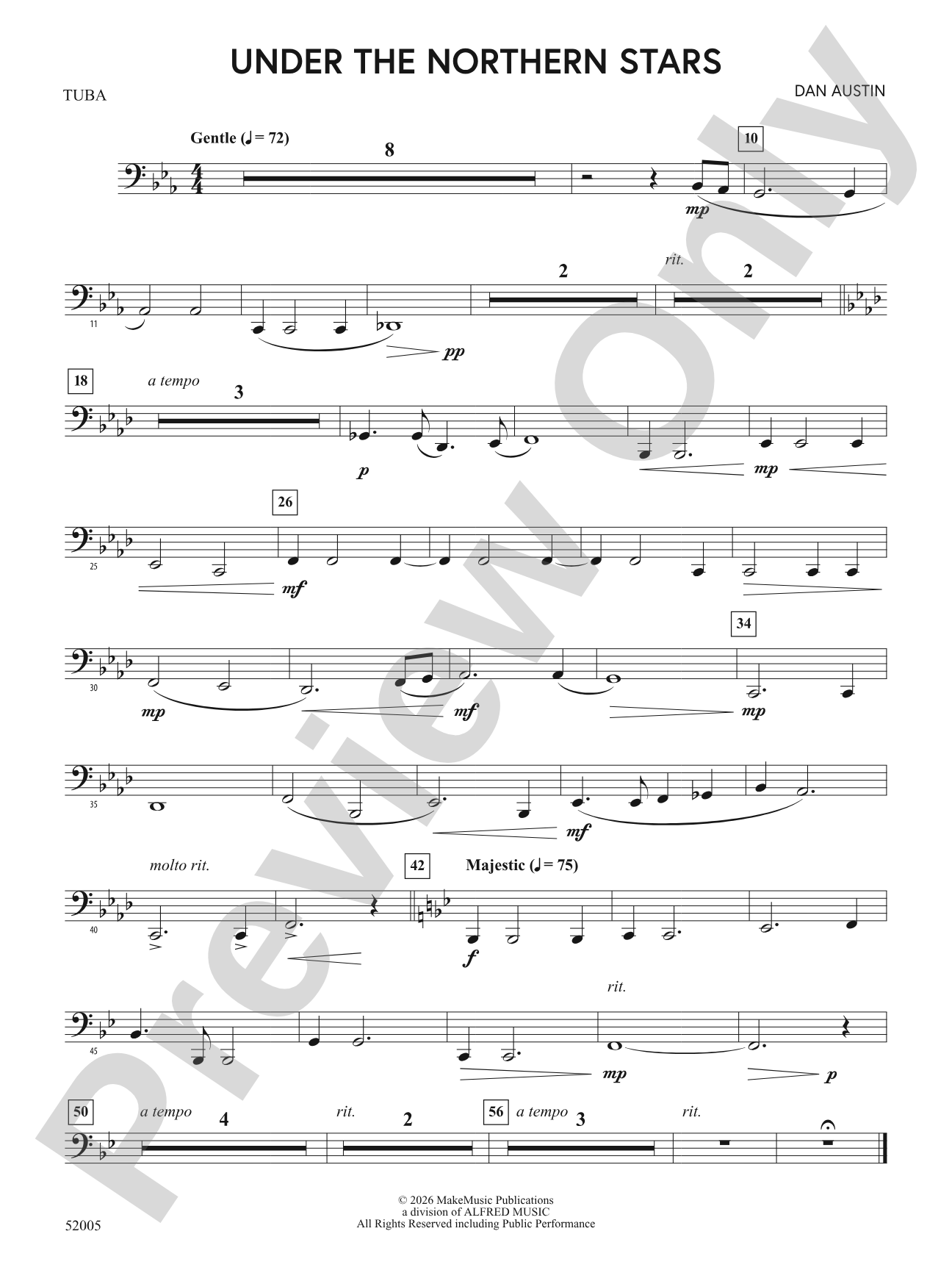 UNDER THE NORTHERN STARS/MYB: Tuba