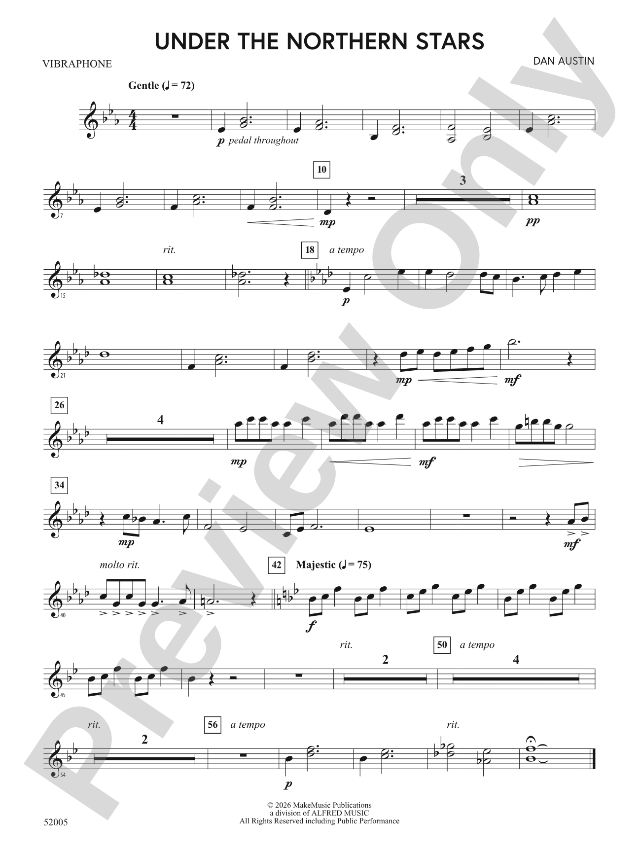 UNDER THE NORTHERN STARS/MYB: Vibraphone