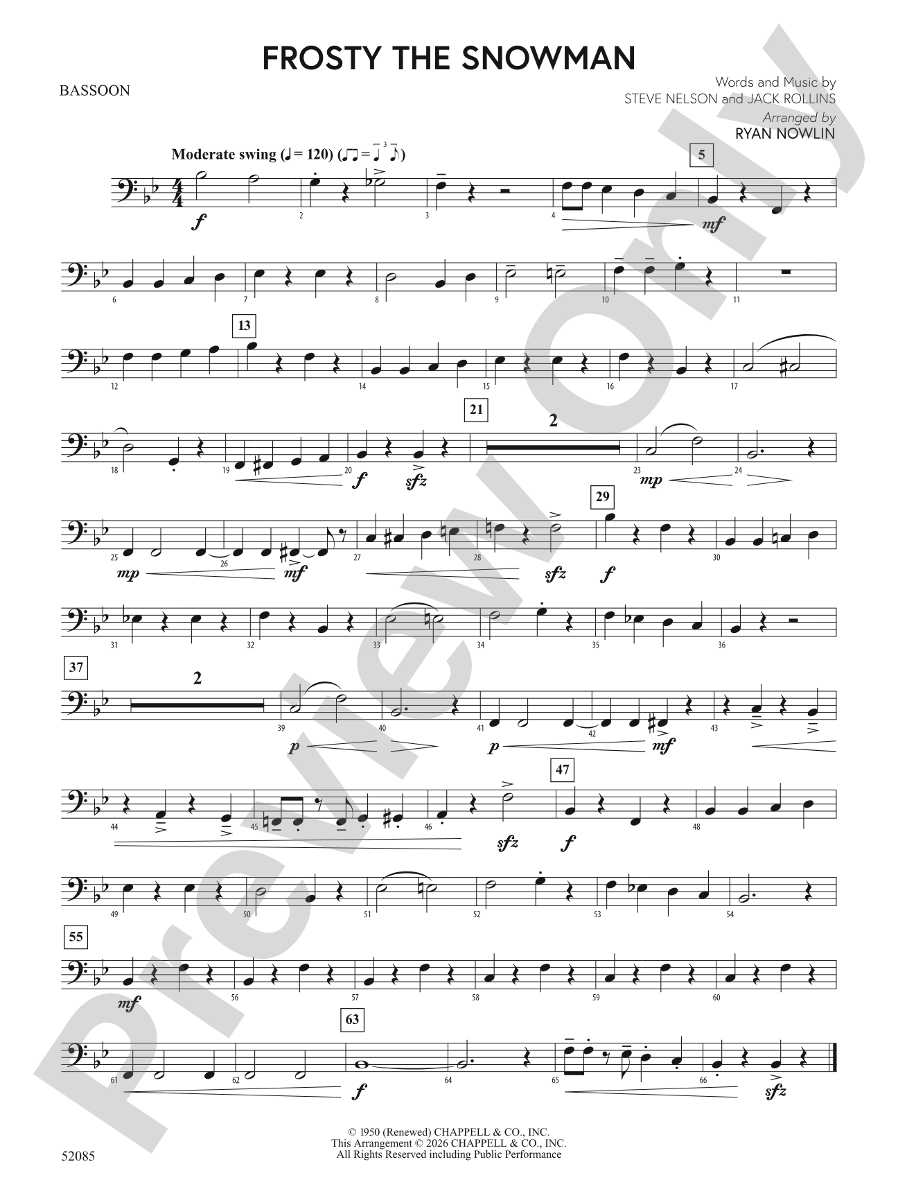 Frosty the Snowman: Bassoon