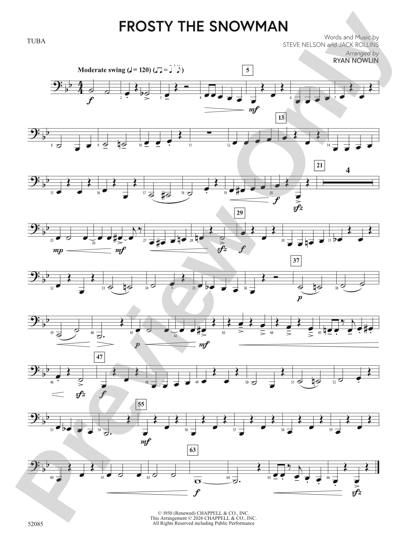 Frosty the Snowman: Tuba
