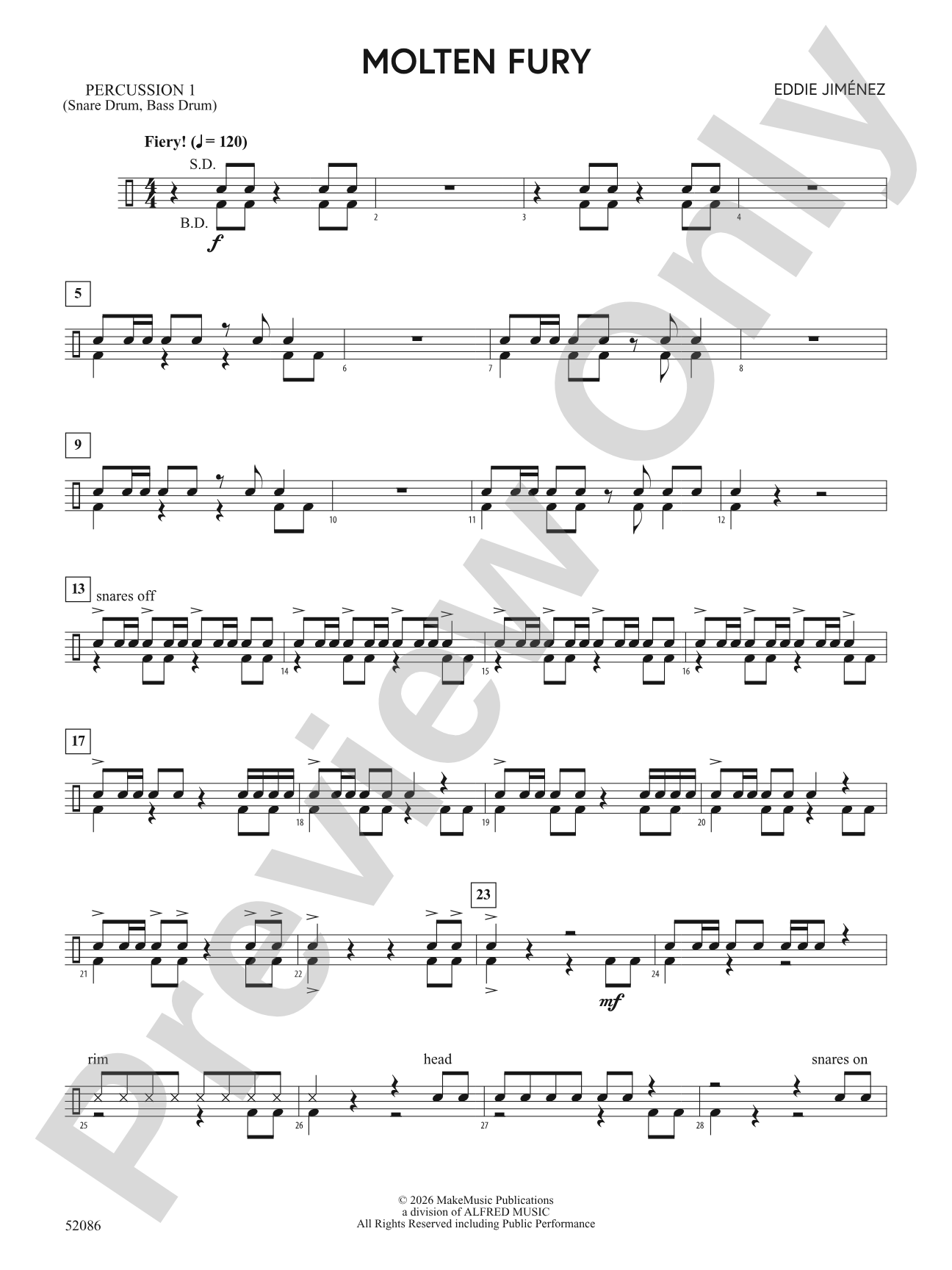 Molten Fury: 1st Percussion