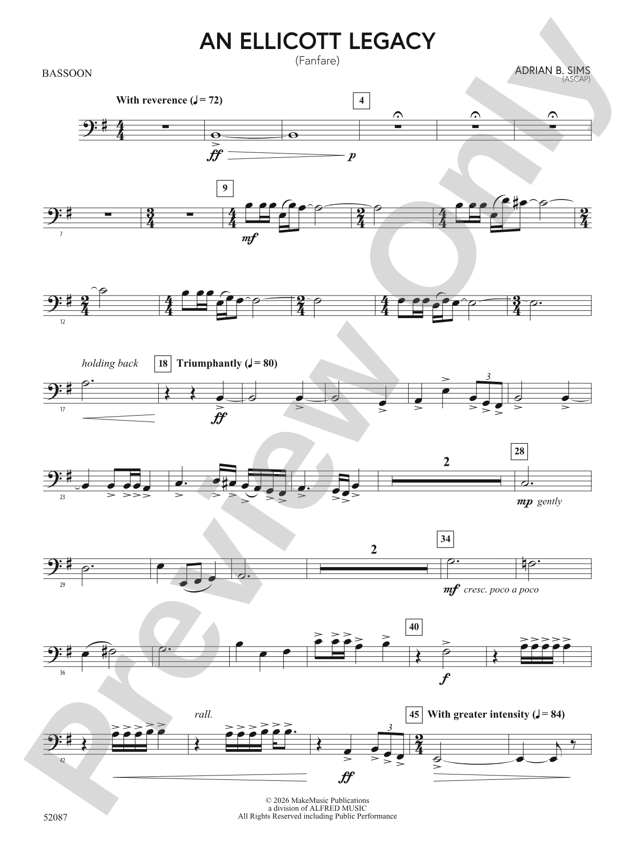 An Ellicott Legacy: Bassoon