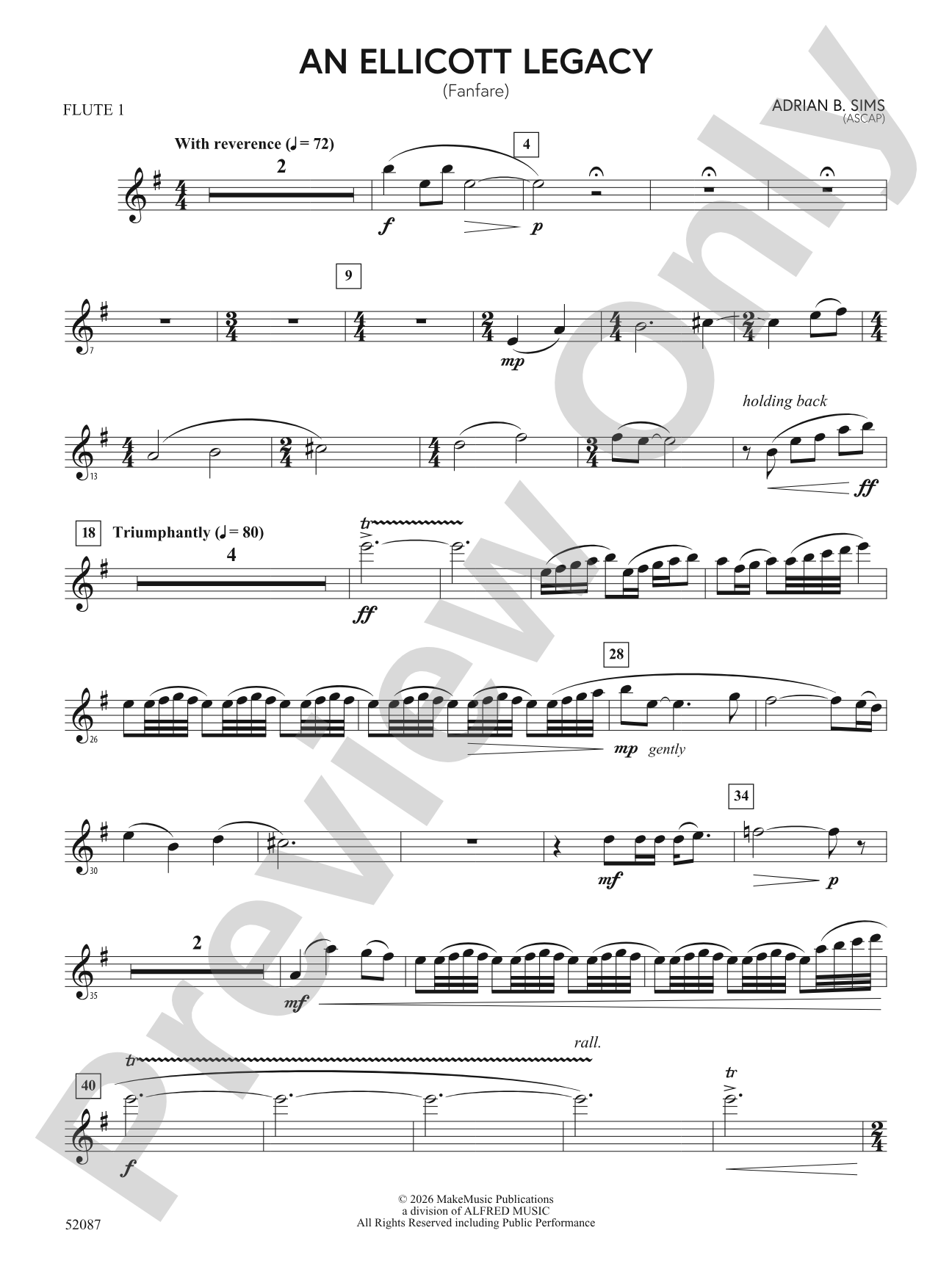 An Ellicott Legacy: Flute