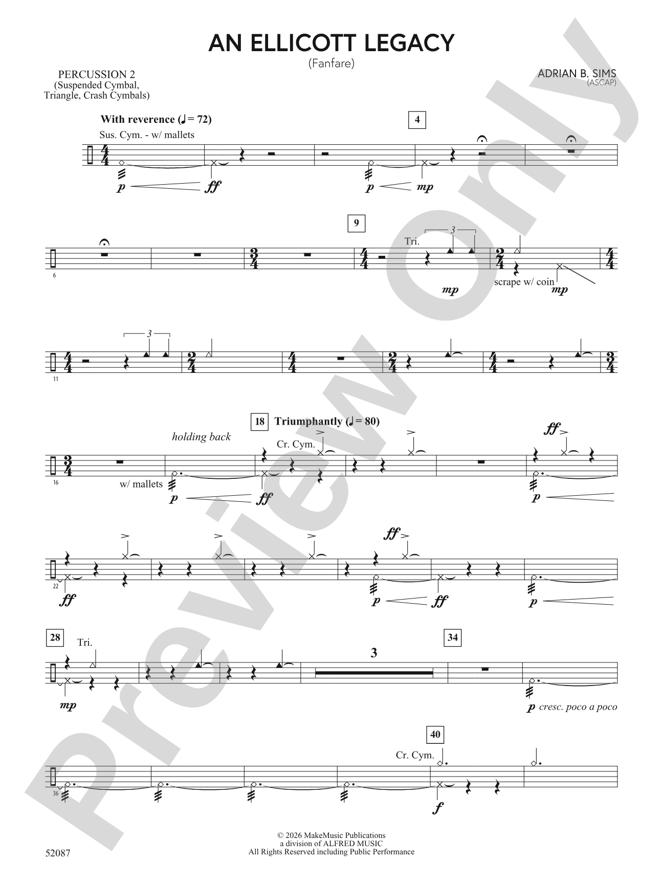 An Ellicott Legacy: 2nd Percussion