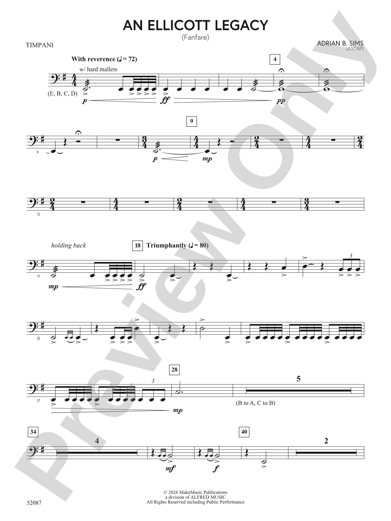 An Ellicott Legacy: Timpani