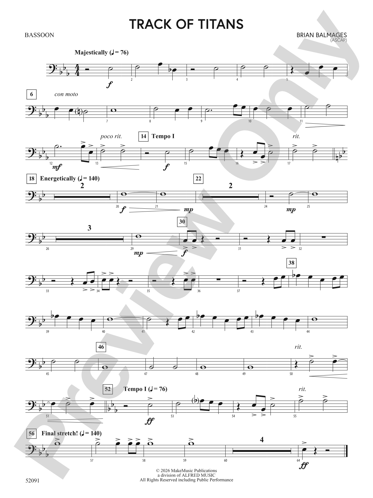 TRACK OF TITANS/MDB: Bassoon