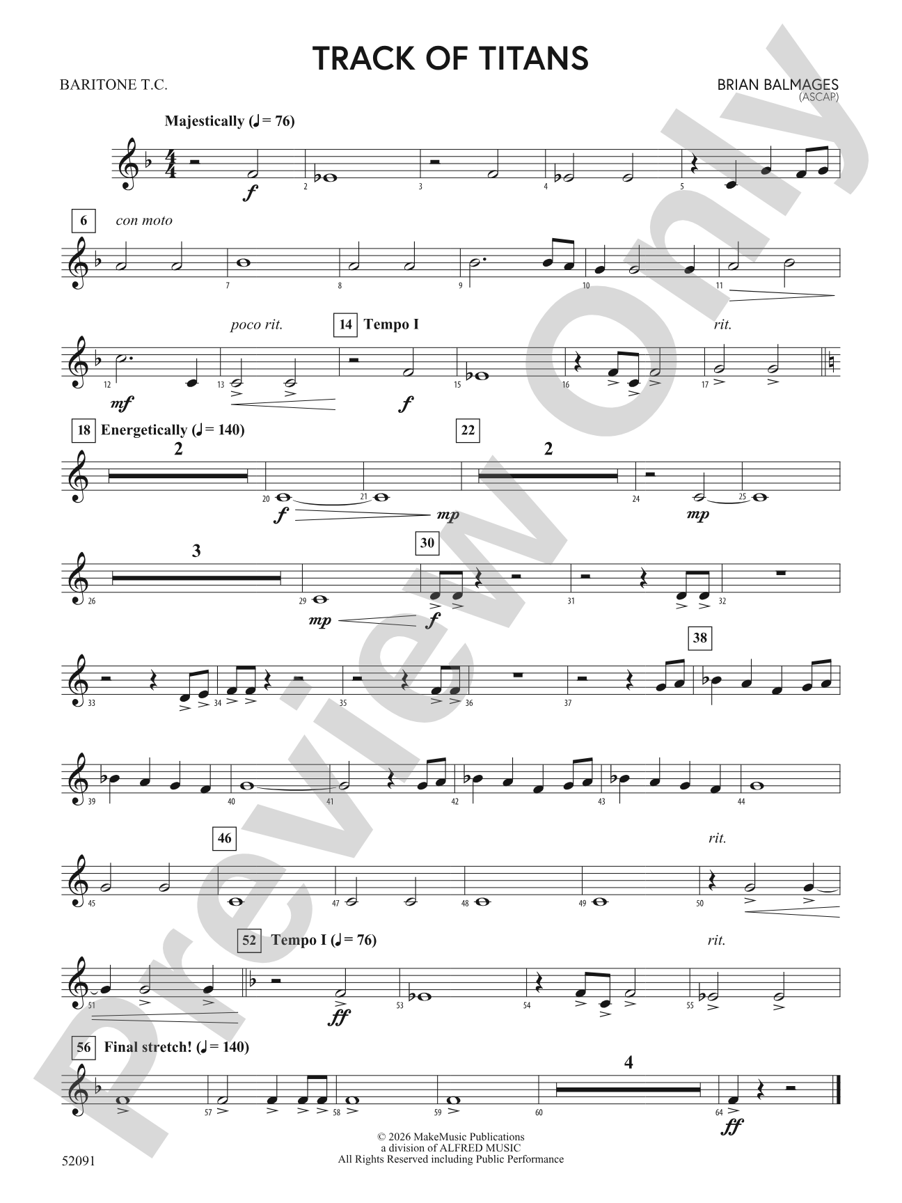 TRACK OF TITANS/MDB: Baritone T.C.
