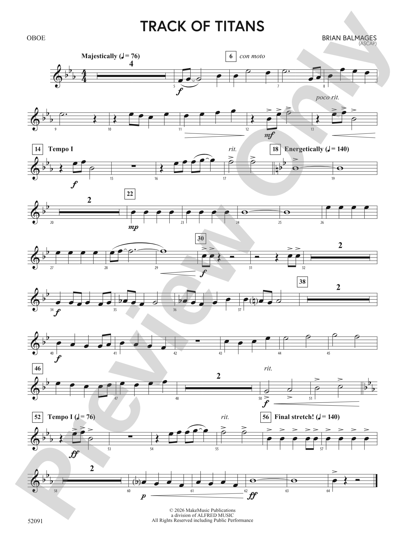TRACK OF TITANS/MDB: Oboe