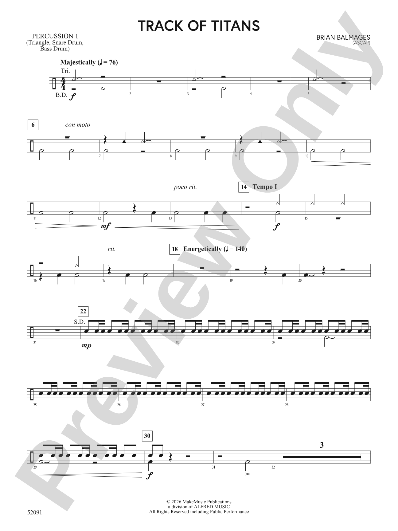 TRACK OF TITANS/MDB: 1st Percussion