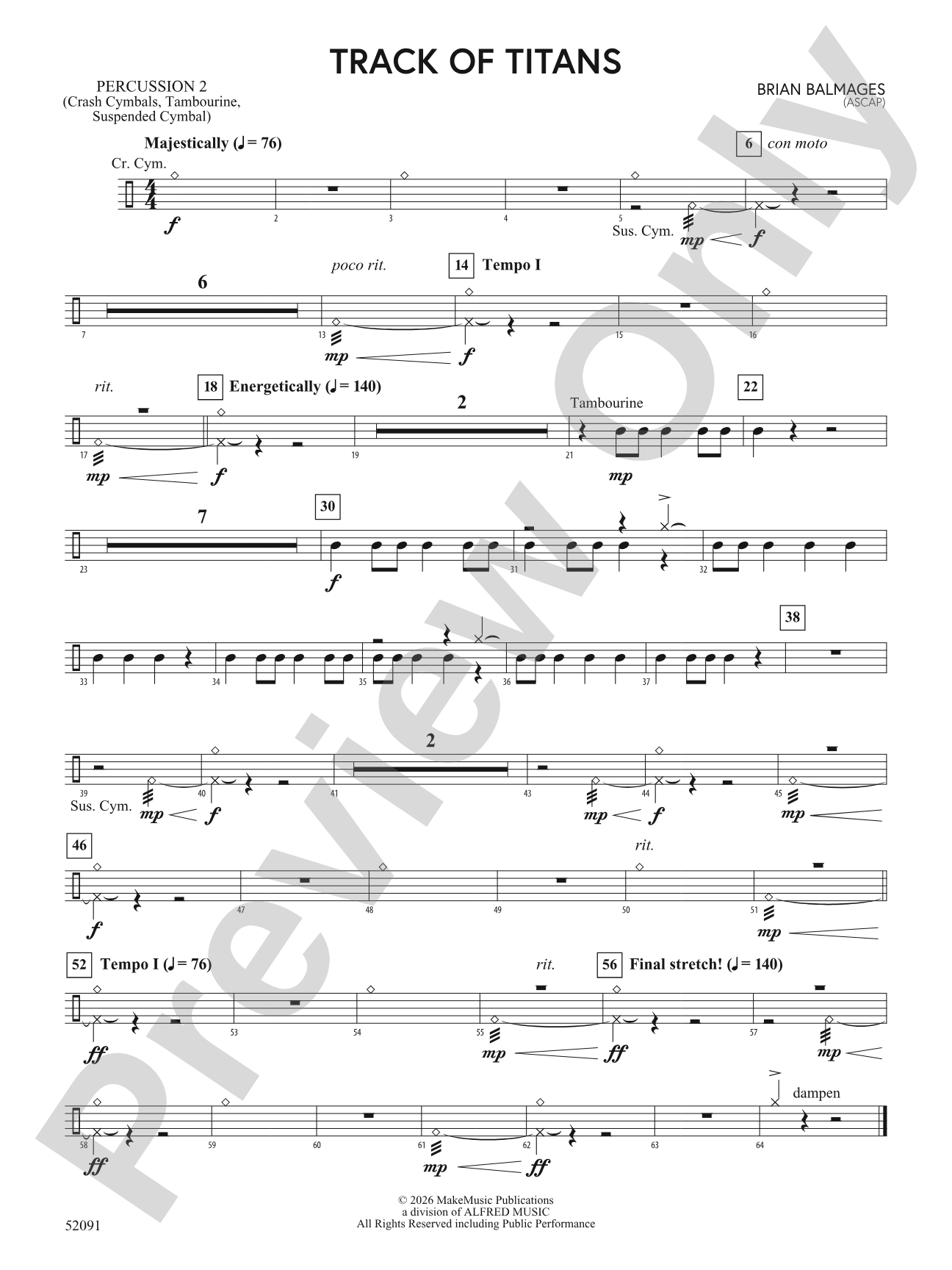 TRACK OF TITANS/MDB: 2nd Percussion