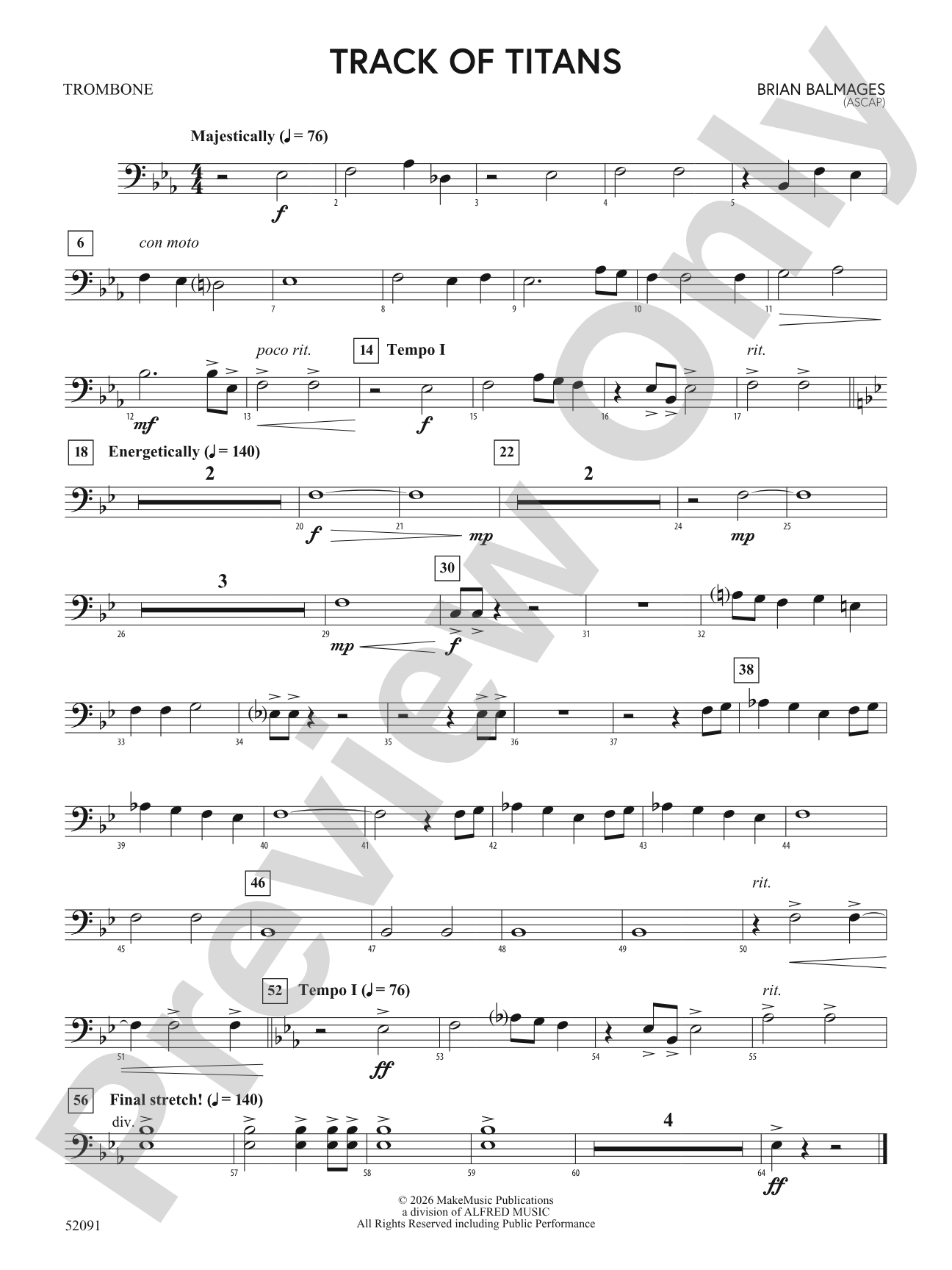 TRACK OF TITANS/MDB: 1st Trombone