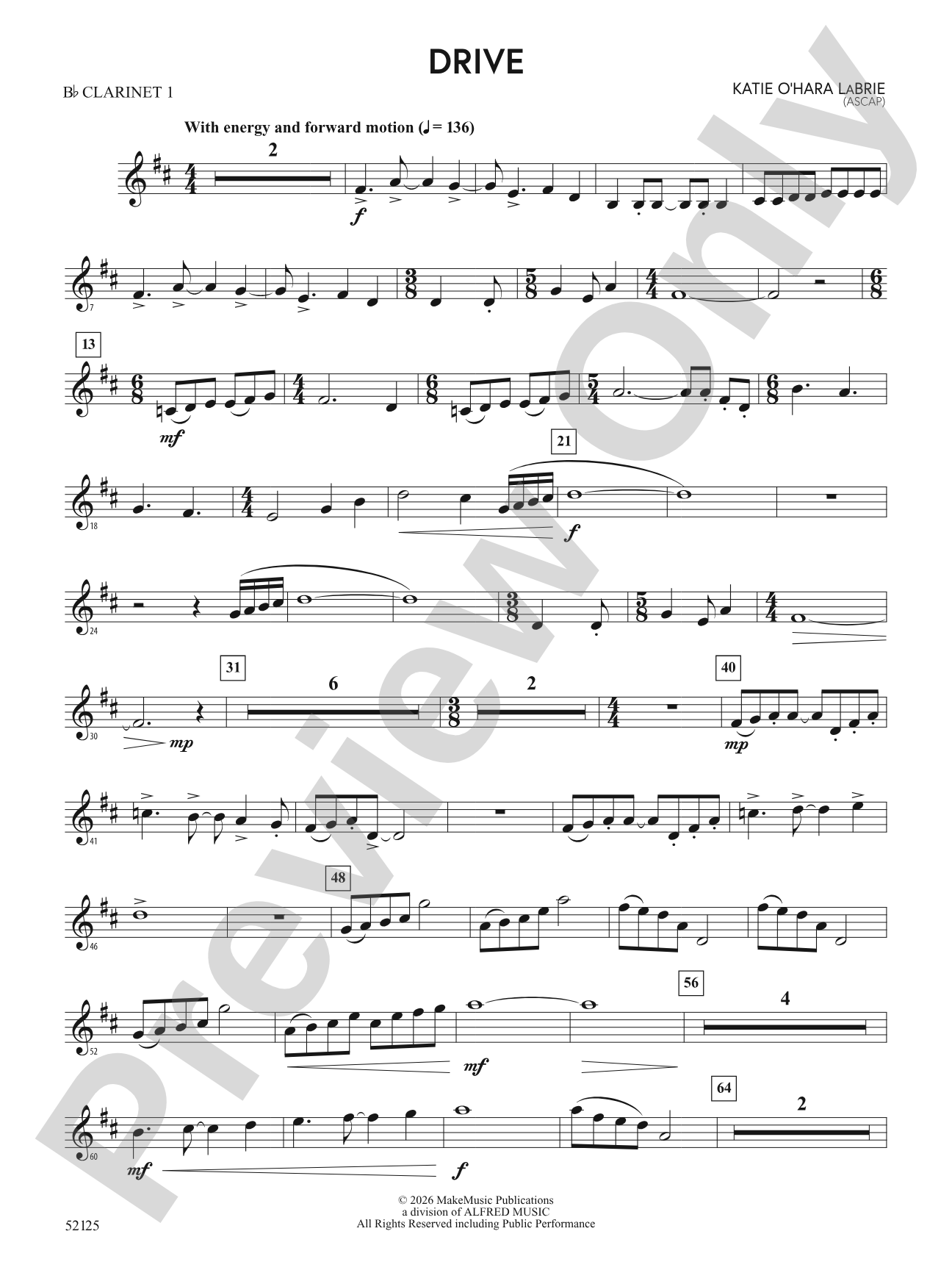 Drive: 1st B-flat Clarinet