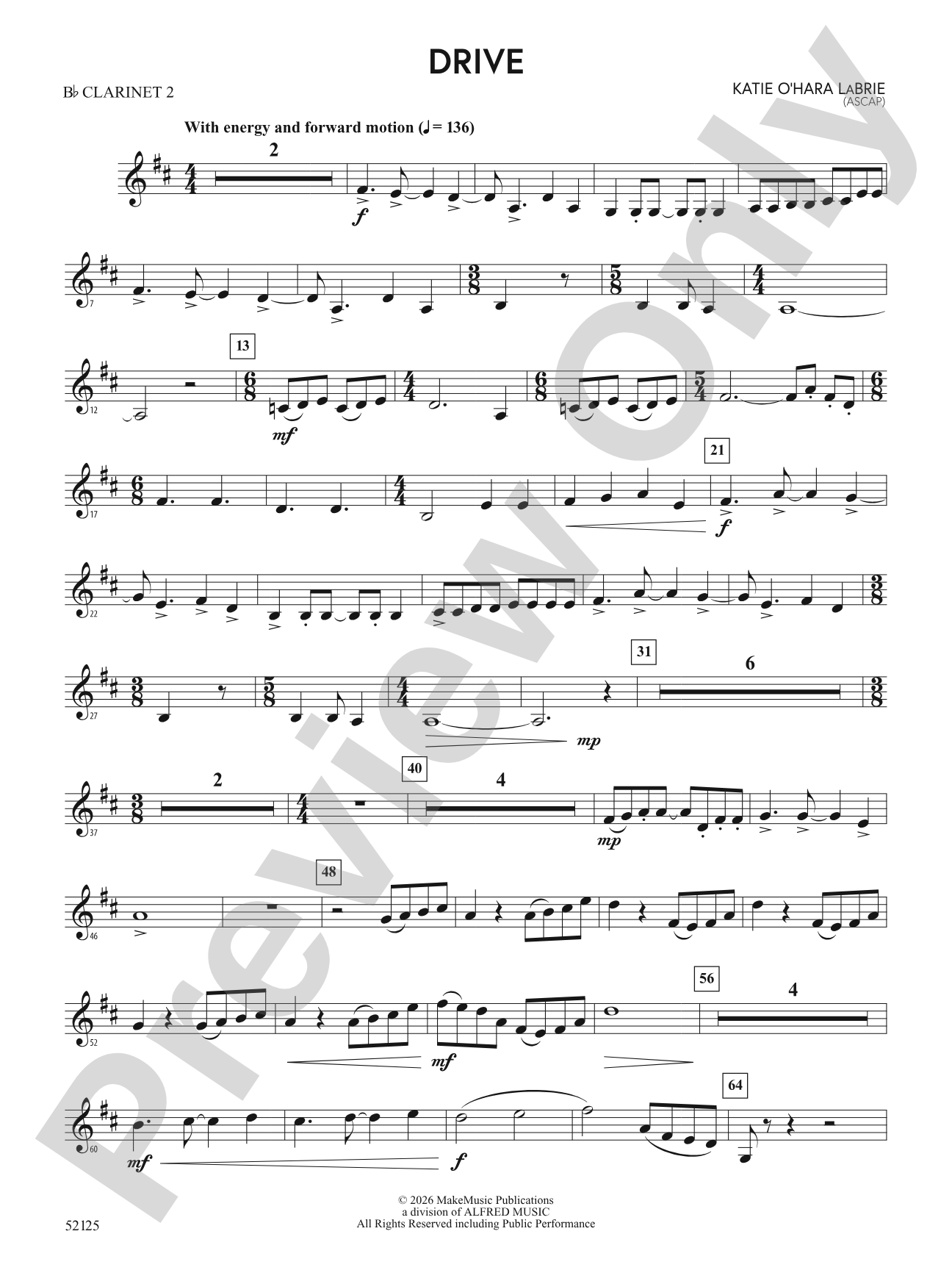 Drive: 2nd B-flat Clarinet