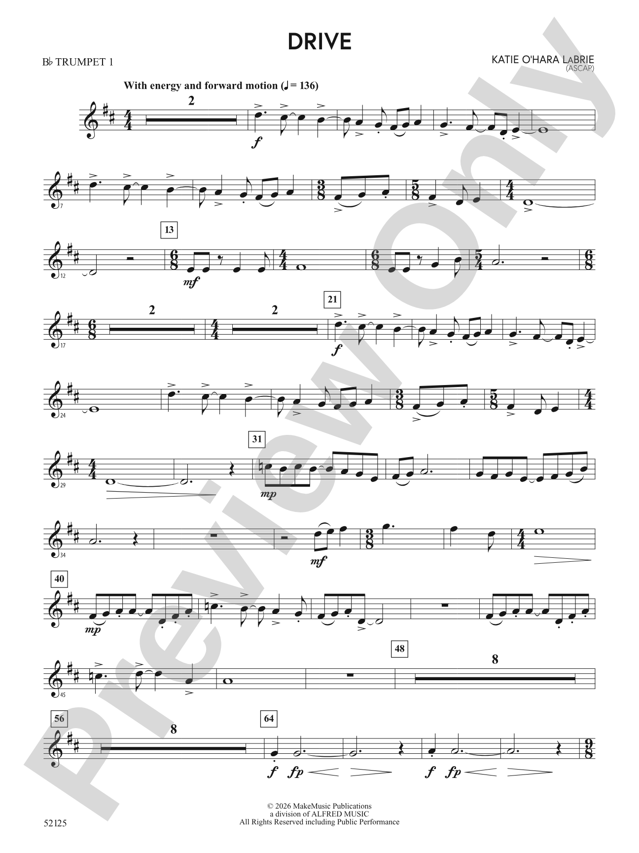 Drive: 1st B-flat Trumpet
