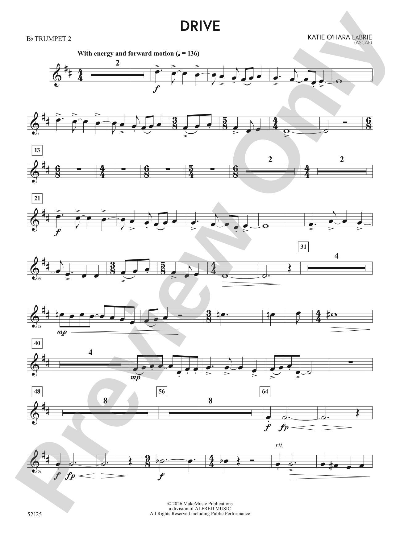 Drive: 2nd B-flat Trumpet