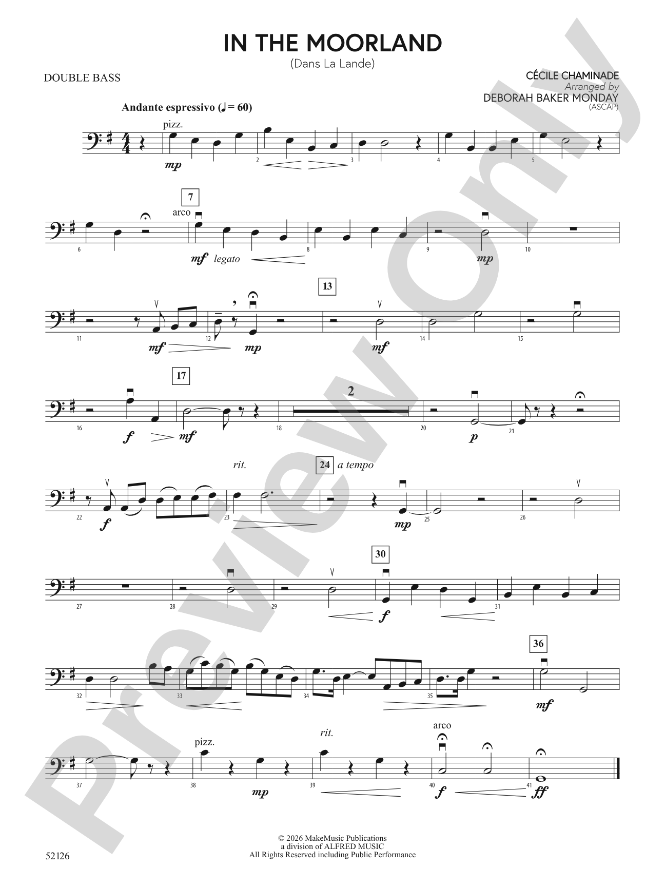 IN THE MOORLAND/MIS: String Bass