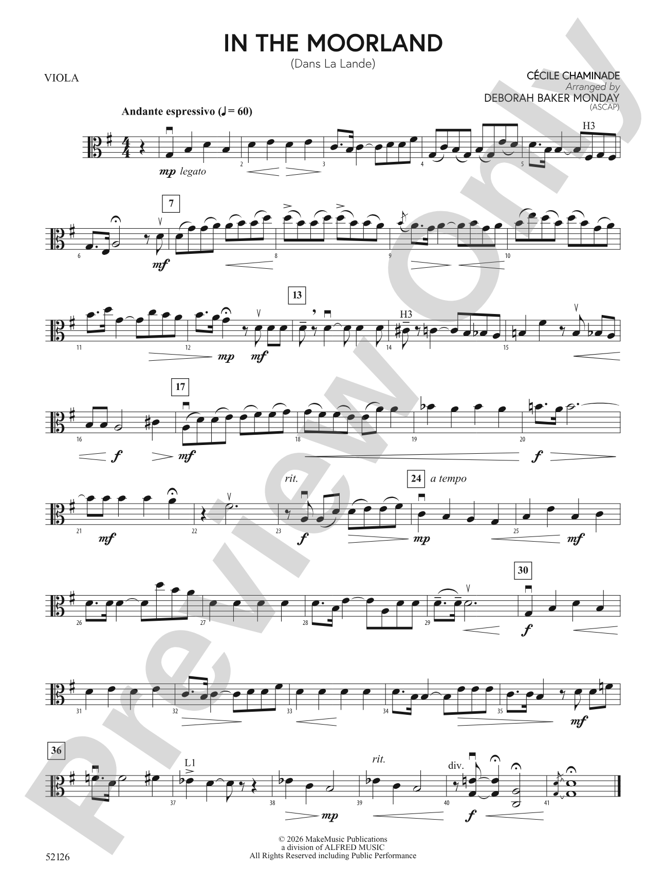IN THE MOORLAND/MIS: Viola