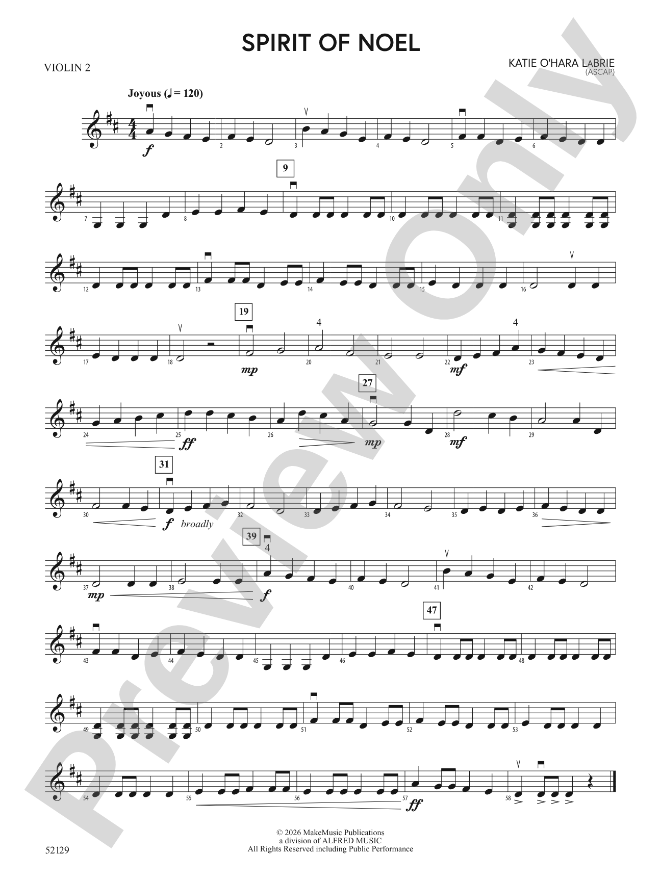 Spirit of Noel: 2nd Violin