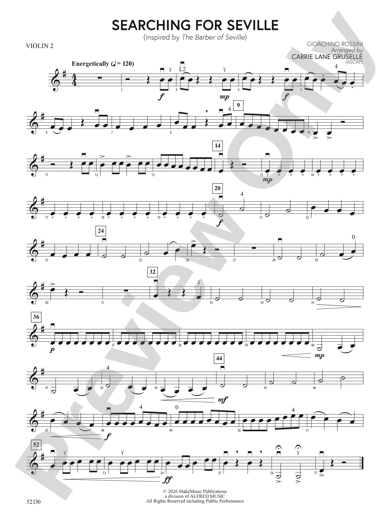 SEARCHING FOR SEVILLE/MDS: 2nd Violin