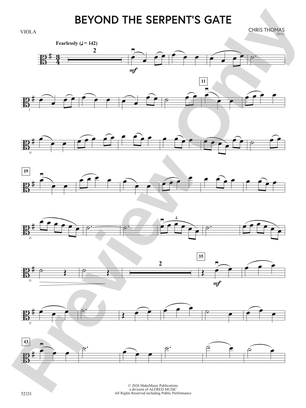 BEYOND THE SERPENTS GATE/MSY: Viola