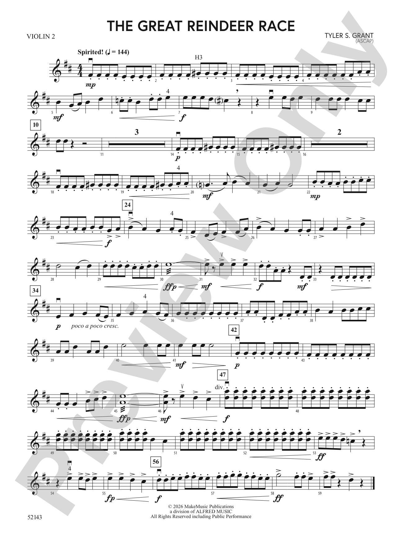 The Great Reindeer Race: 2nd Violin