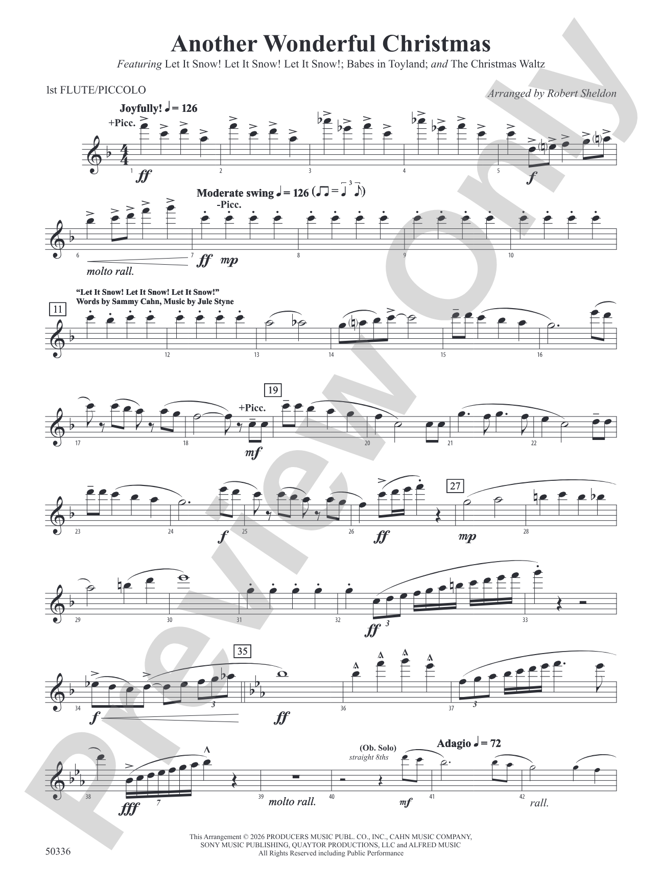 Another Wonderful Christmas: Flute