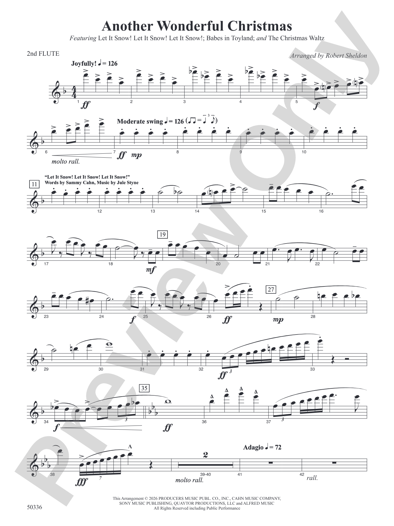Another Wonderful Christmas: 2nd Flute