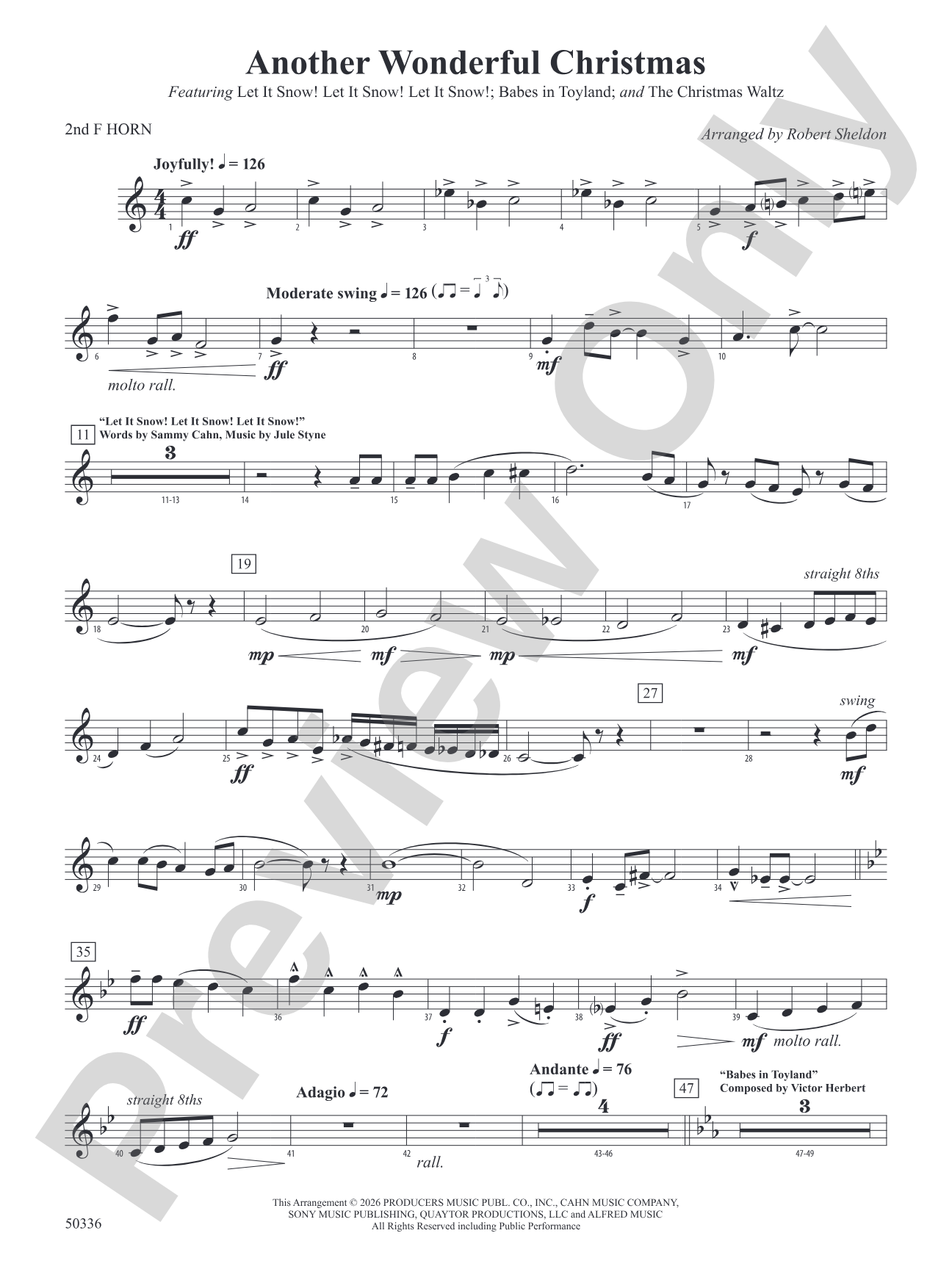 Another Wonderful Christmas: 2nd F Horn