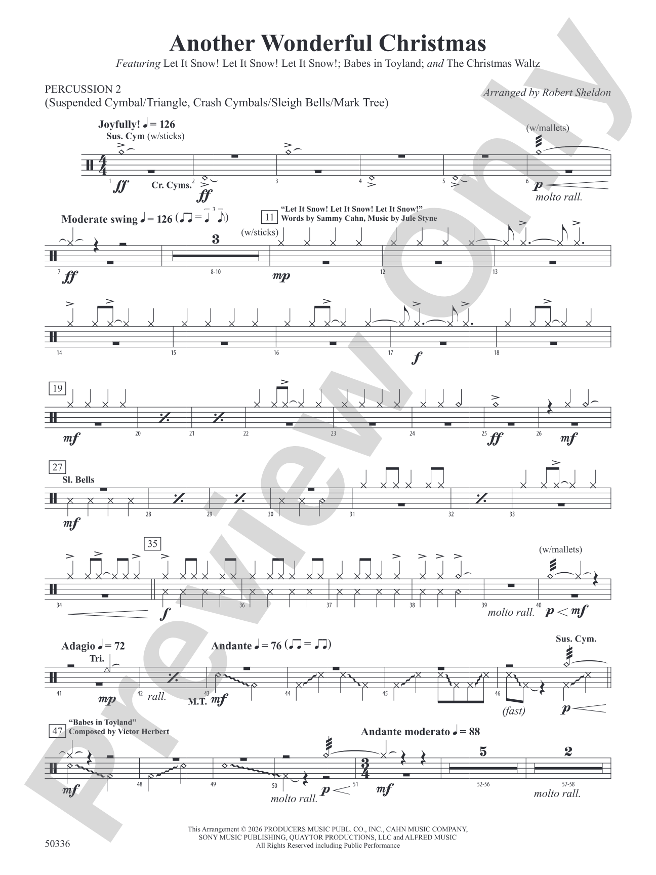 Another Wonderful Christmas: 2nd Percussion
