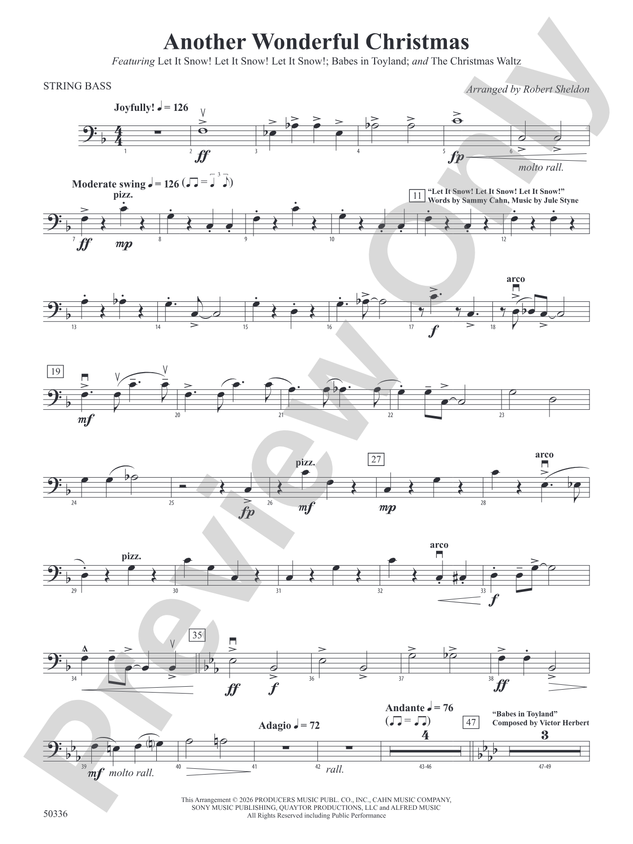Another Wonderful Christmas: String Bass