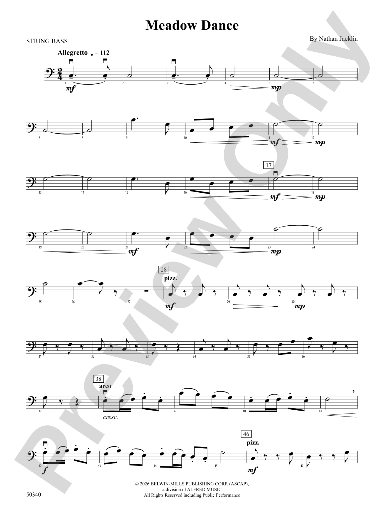 Meadow Dance: String Bass
