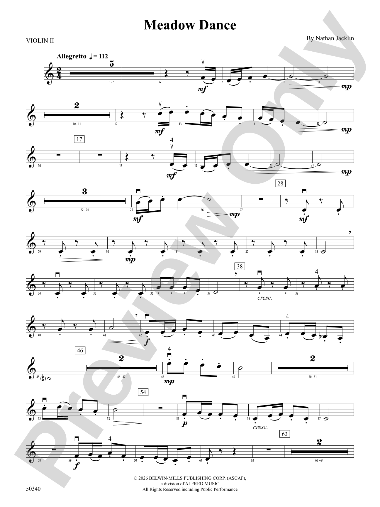 Meadow Dance: 2nd Violin