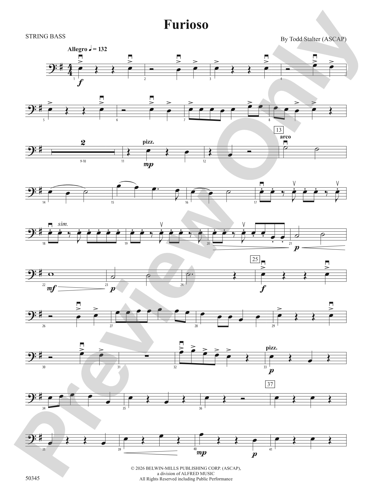 Furioso: String Bass