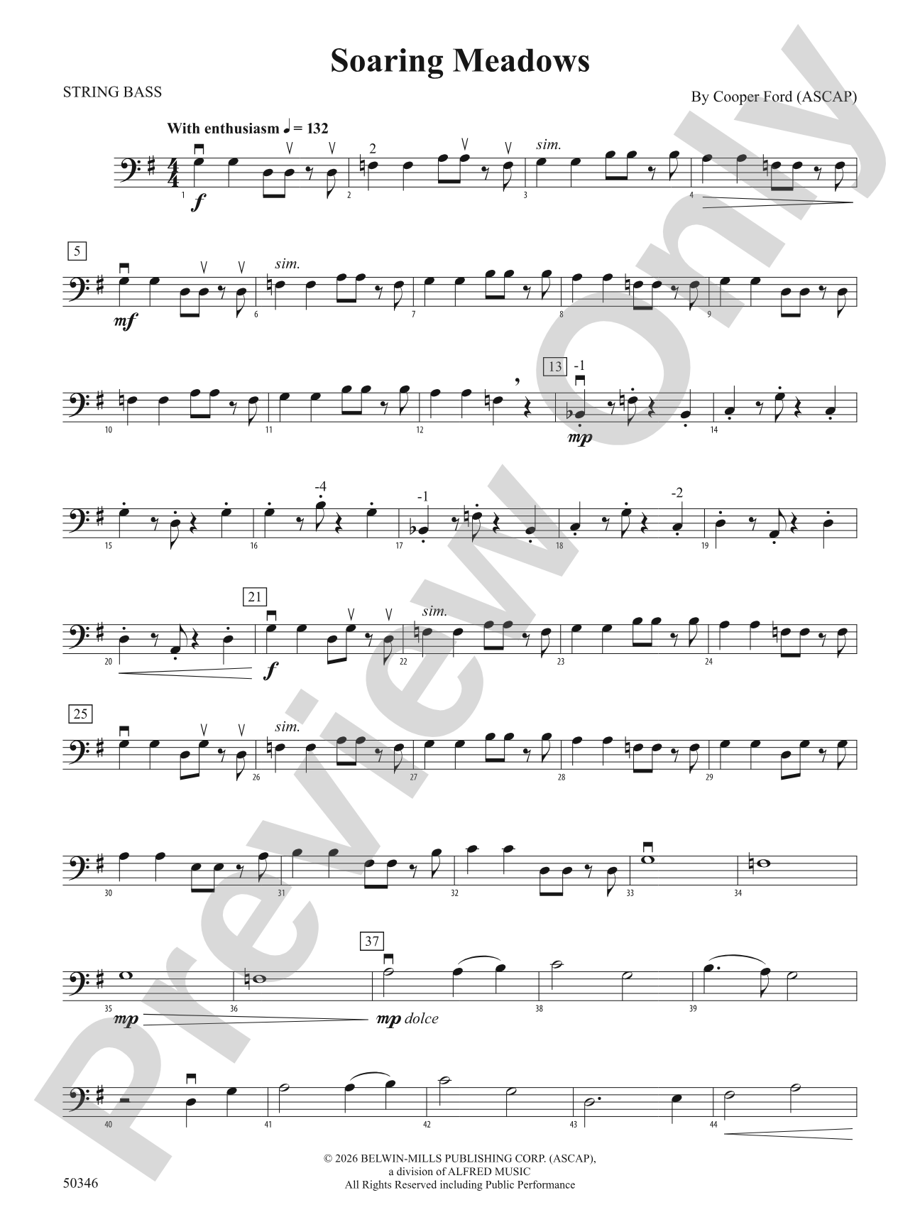 Soaring Meadows: String Bass
