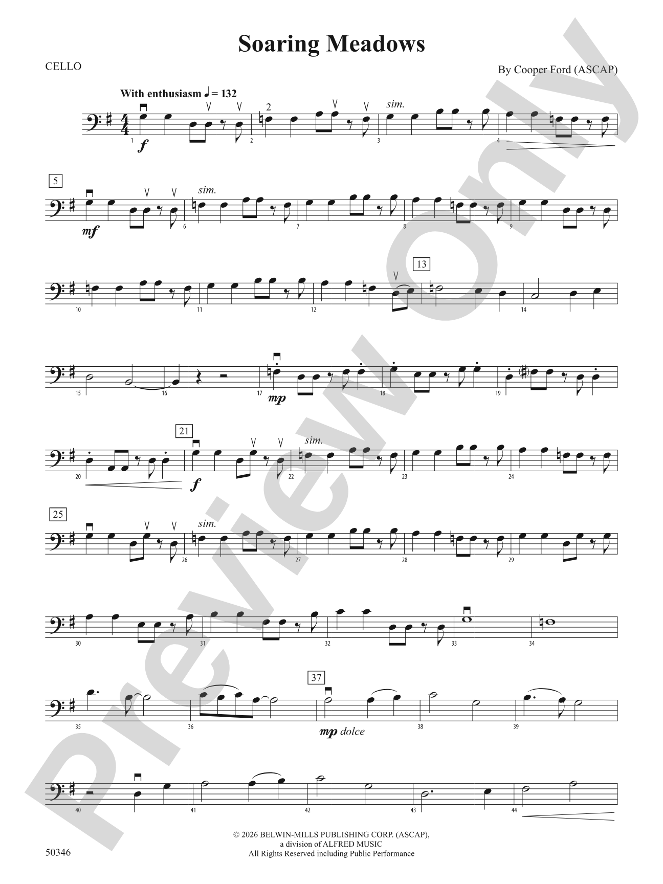 Soaring Meadows: Cello