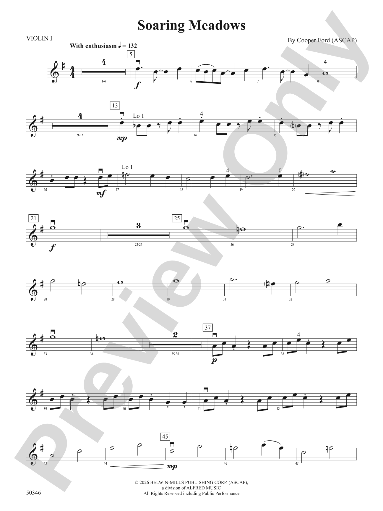 Soaring Meadows: 1st Violin